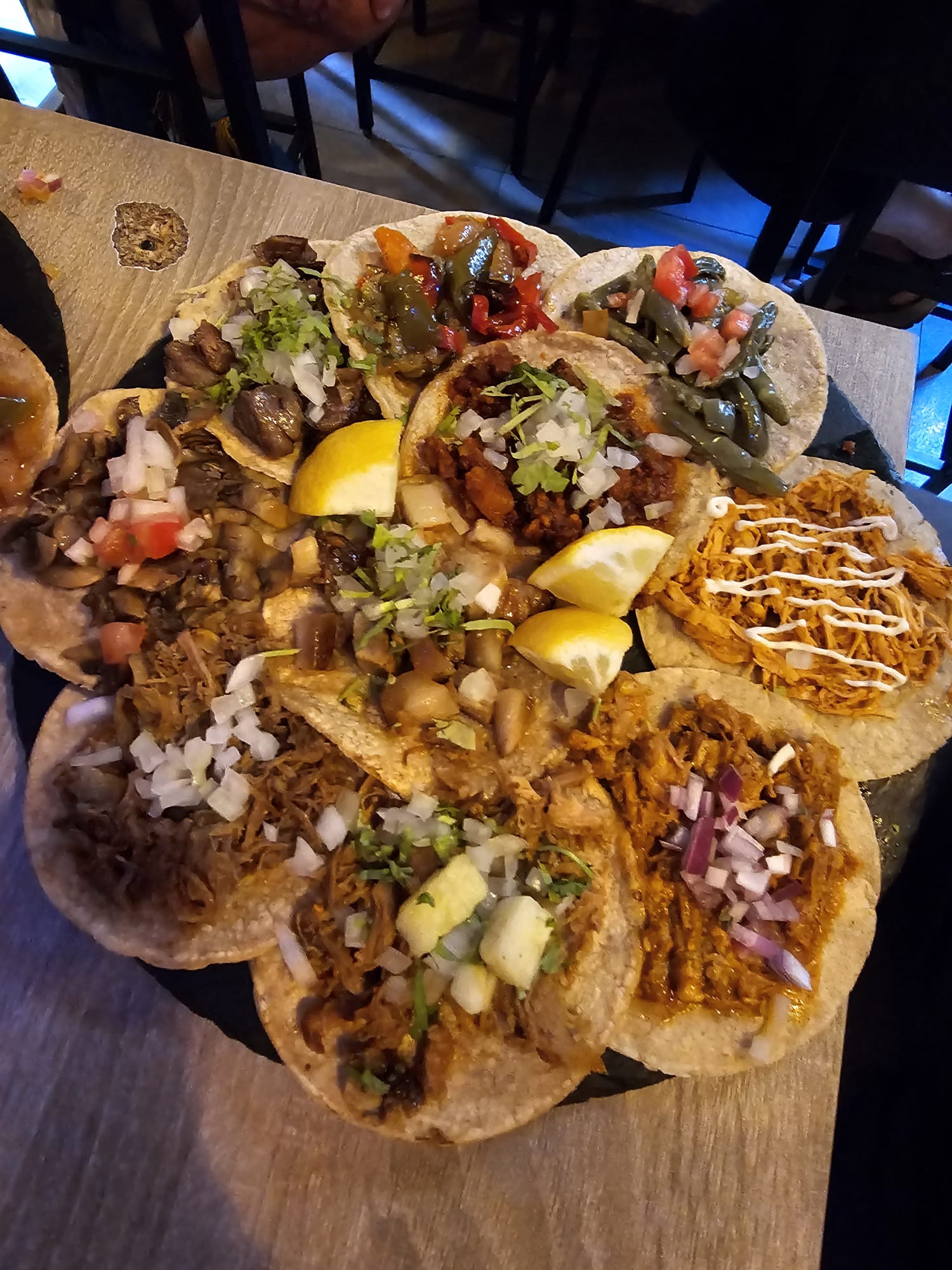 a plate of tacos