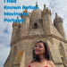 A woman standing in front of the tower at the Evora Cathedral with the text "10 Things I Wish I Had Known Before Moving to Portugal"